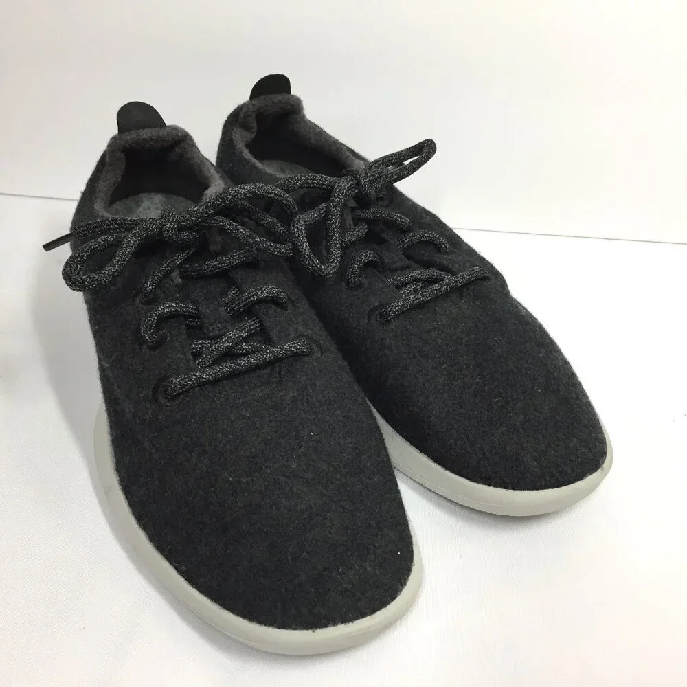 Allbirds Wool Runners Black Merino Wool Sneakers Womens Size 10